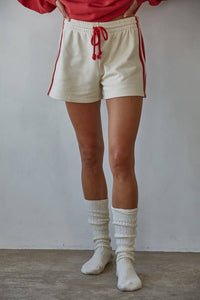 Cotton French Terry Wide Leg Shorts