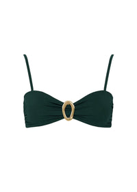Cabo Verde Bikini Top in Ivy Green