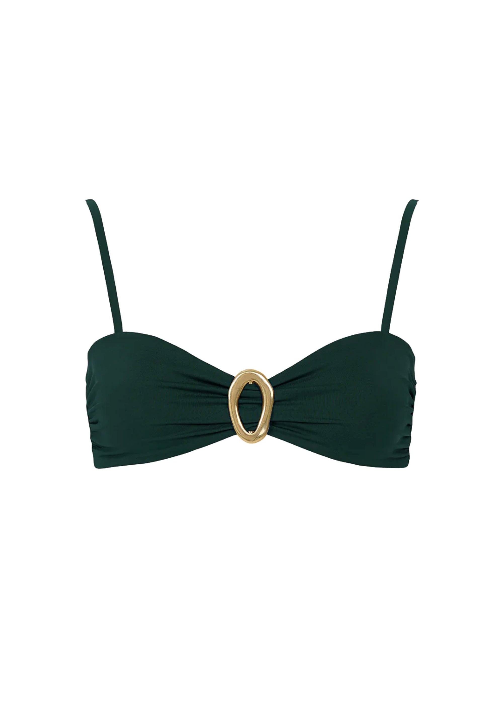 Cabo Verde Bikini Top in Ivy Green