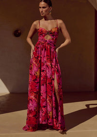 Camille Maxi Dress in Romance Print