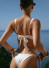 Cannes Bikini Top in Ivory