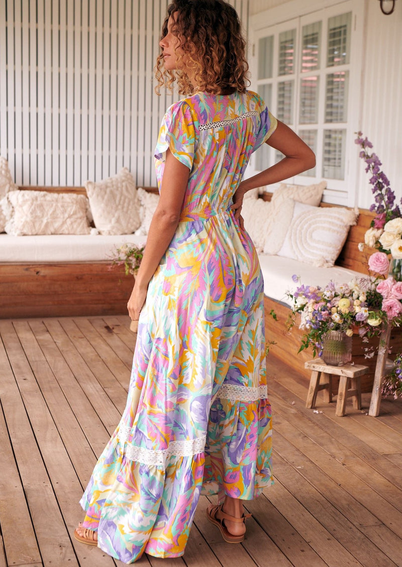 Carmen Maxi Dress in Bahamas Print