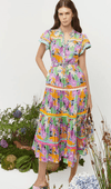 CeliaB - Aneeta Scalloped Detail Print Dress - OutDazl