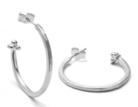Chambers & Beau - Sterling Silver Hoop Earrings - OutDazl