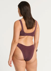 Christy Brief in Amarena Lurex