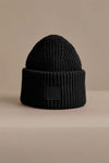 Cresta Rib Beanie in Black