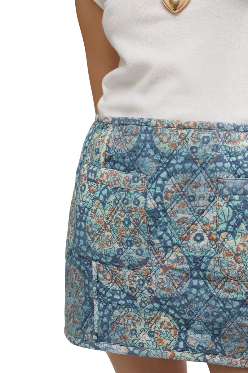 Darla Quilted Mini Skirt