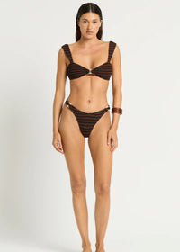 Ring Delphi Bikini Top in Stripe