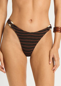 Ring Scene Bikini Brief in Stripe