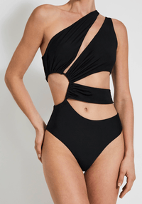 Devon Windsor - Nadine Swimsuit in Black - OutDazl