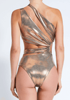 Devon Windsor - Nadine Swimsuit in Bronze - OutDazl