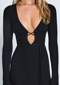 Devon Windsor - Reagan Dress in Black - OutDazl