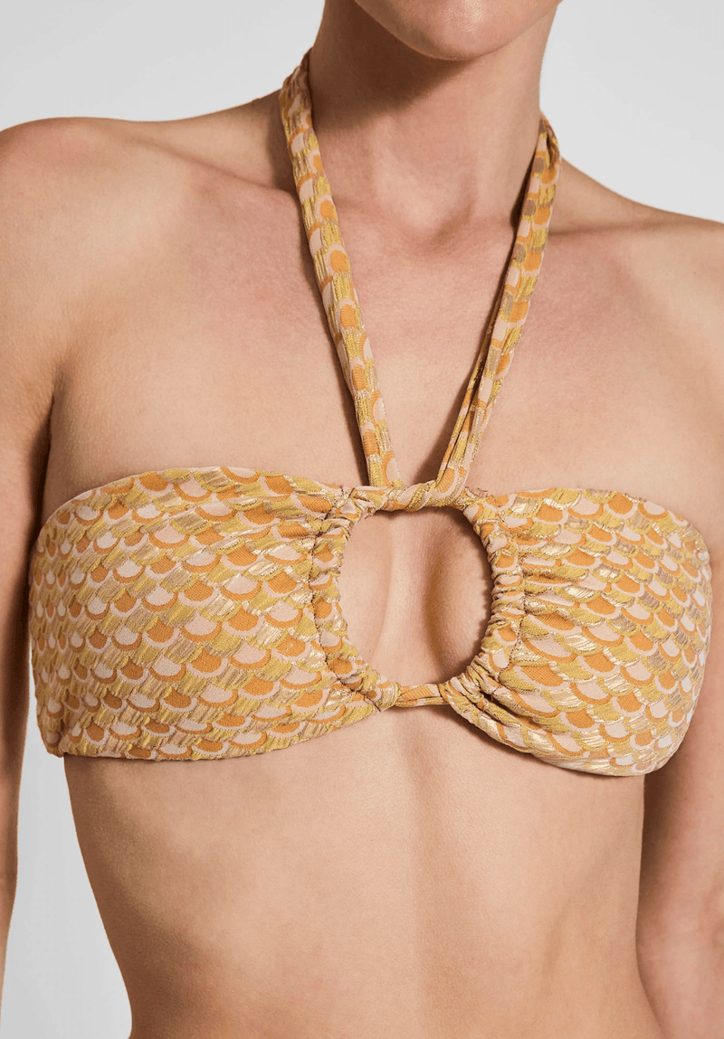 Devon Windsor - Reese Bikini Top in Moroccan Sunrise - OutDazl