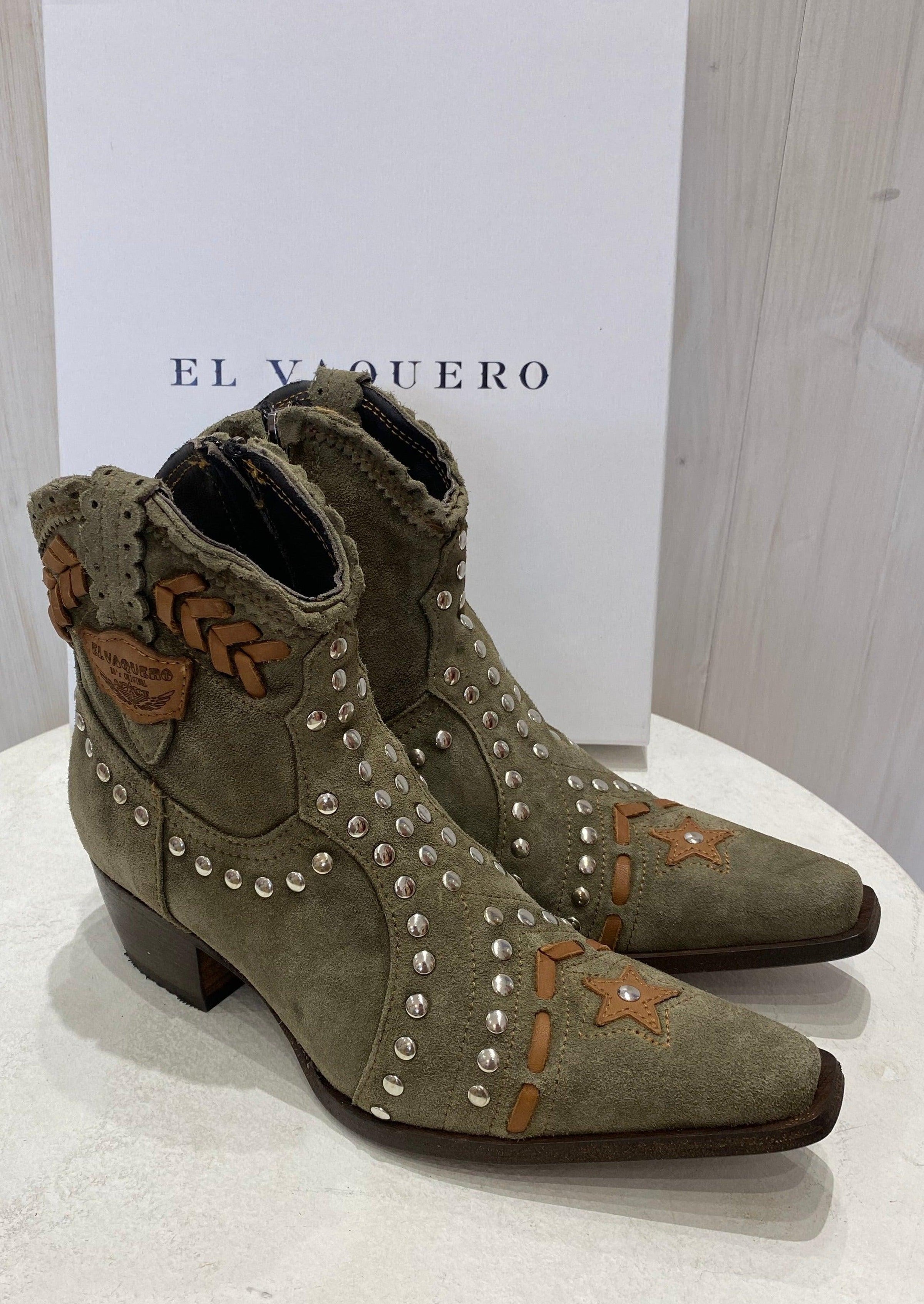 El Vaquero - Clyde Boots in Silverstone Truffle - OutDazl