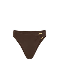 Espresso High Waisted Bikini Bottom Acapulco