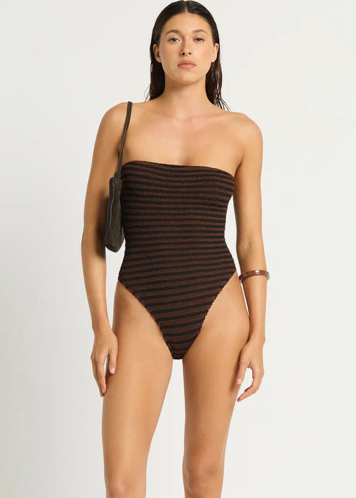 Fane Bandeau One Piece in Stripe-Bond Eye-OutDazl
