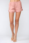 Fate L.A. - Rose Silky Satin Top & Shorts Set - OutDazl