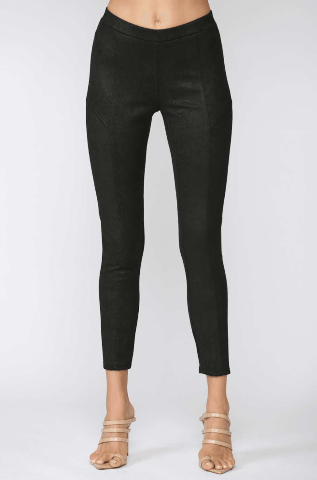 Leather look Jeggings in Black – OutDazl