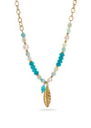 Feather and Bead Necklace