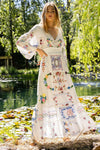 FILLYBOO - Dream in Color Cottage Dress in Ivory - OutDazl