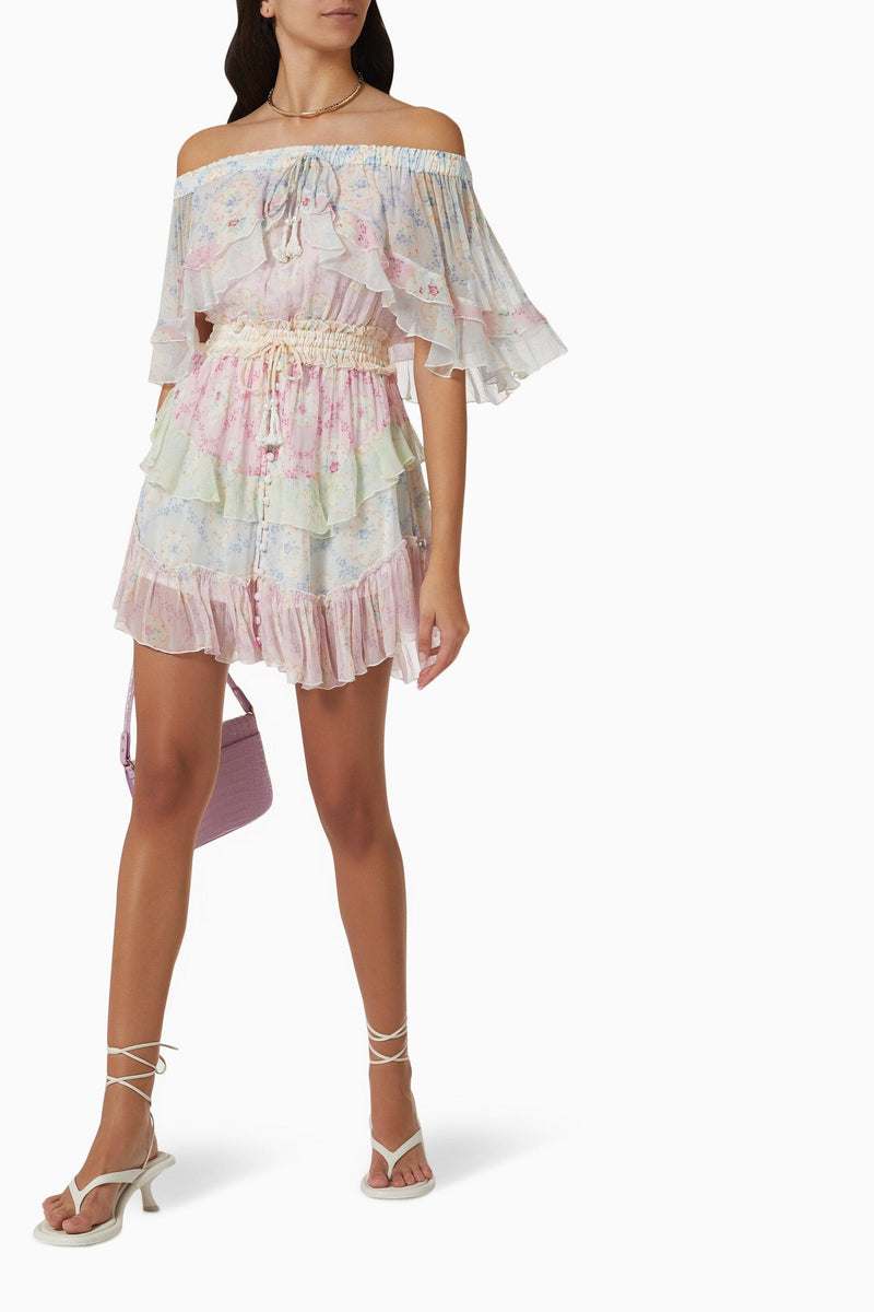 FILLYBOO - Frill Tambourine Mini Dress - OutDazl