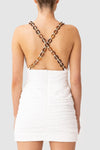 Finders Keepers - Chains Mini Dress in Ivory - OutDazl