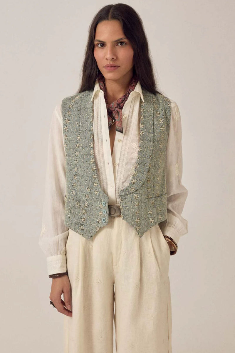 Embroidered Florence Vest-Maison Hotel-OutDazl