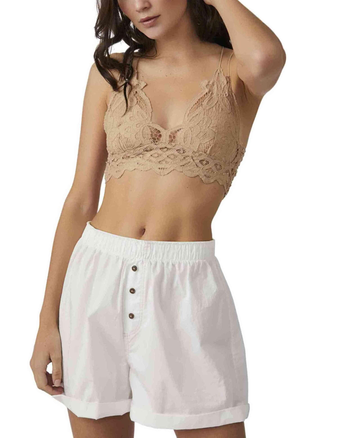 Free People - Adella Bralette in Nude - OutDazl