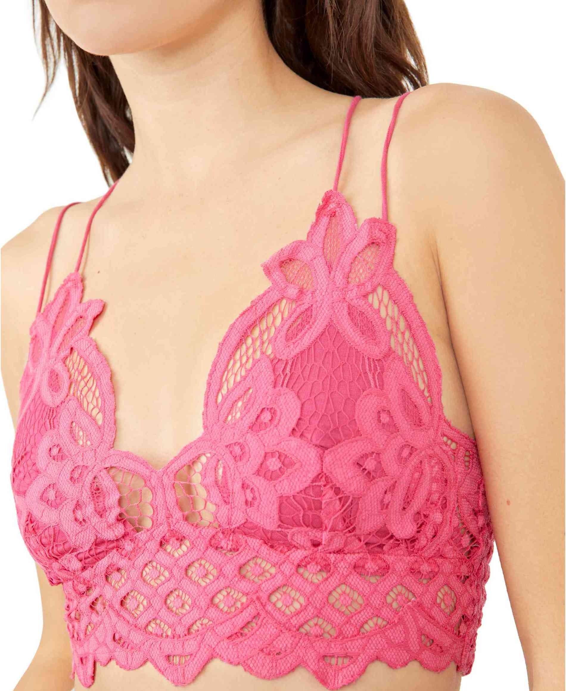 Free People - Adella Bralette in Pink - OutDazl