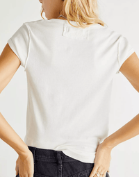 Free People - Always Yours Tee in Ivory - OutDazl