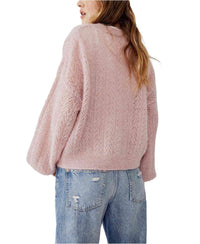 Free People - Amelia Cardigan in Mauve Moon - OutDazl