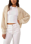 Free People - Amelia Cardigan in Oatmeal Heather - OutDazl