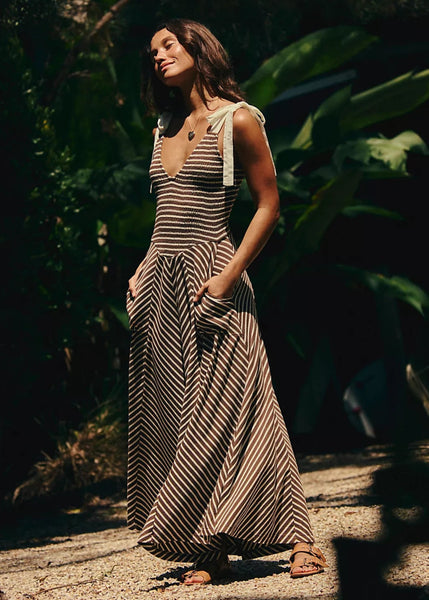 free people cozy striped mini dress Cecelia Striped Maxi