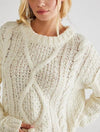 Free People - Cutting Edge Cable Pullover - OutDazl