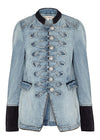 Free People - Denim Jacket Seamed and structured - OutDazl