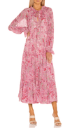 Free People - Feeling Groovy Maxi Dress in Pink Print - OutDazl