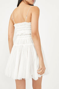 Free People - Free People Lausanne Slip Dress in White - OutDazl