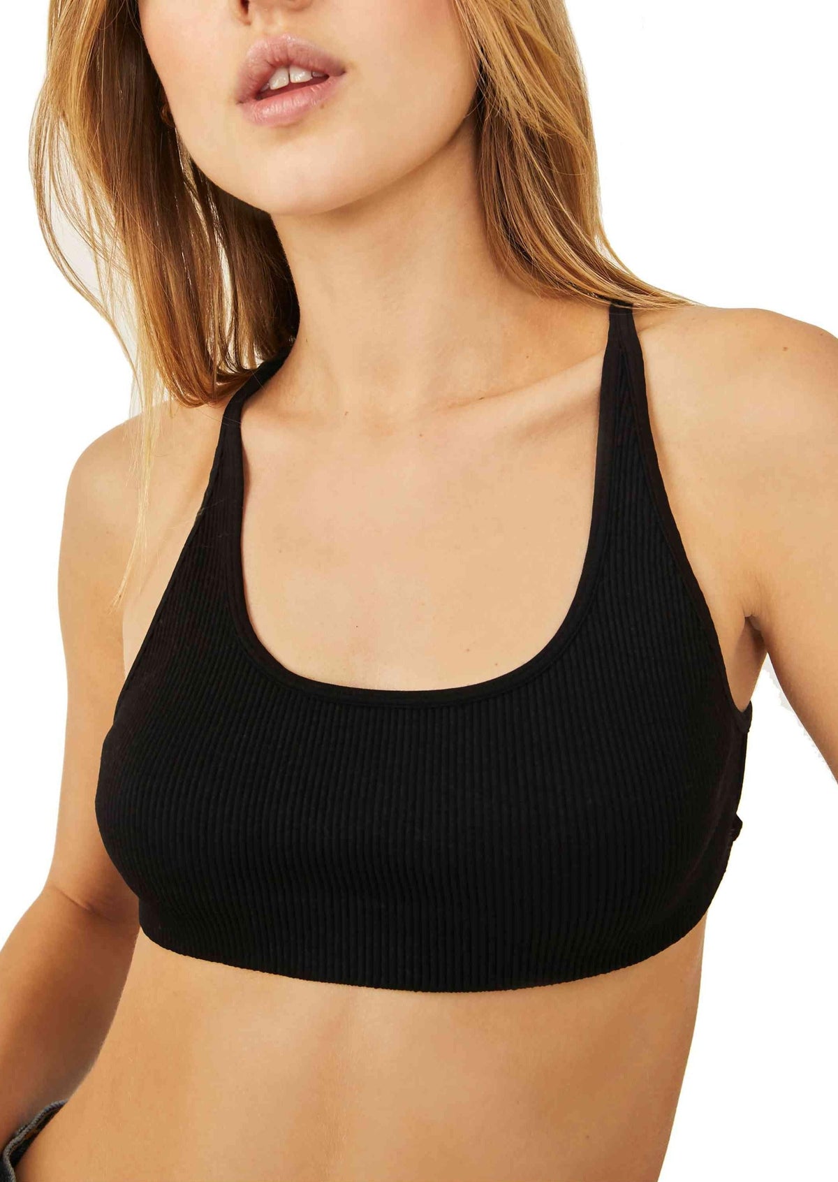 Free People - Free People Strappy Bra in Black - OutDazl