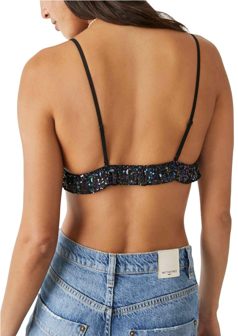 Free People - Gold Rush Bralette in Black - OutDazl