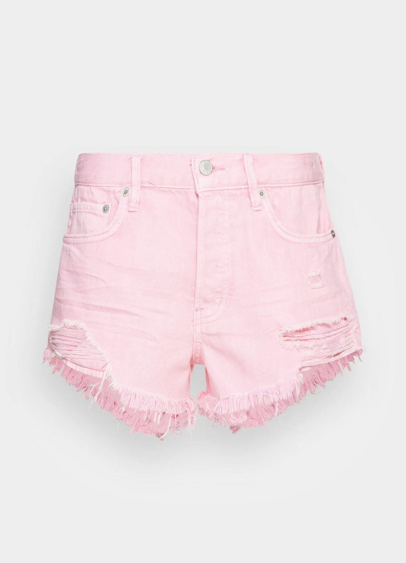 Free People - Loving Good Vibes Denim shorts in Rose - OutDazl