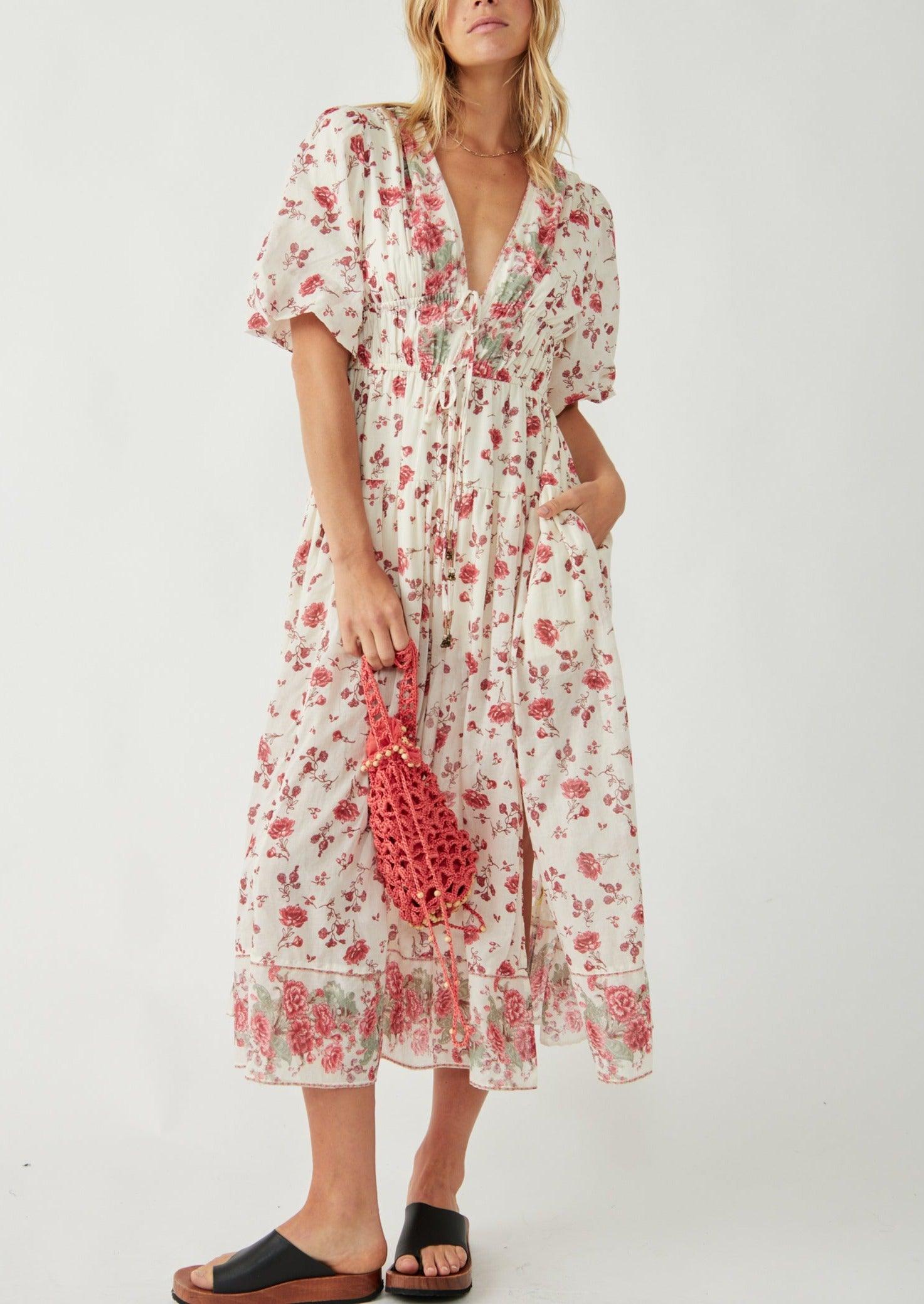 Free People - Lysette Maxi in Tea Combo - OutDazl
