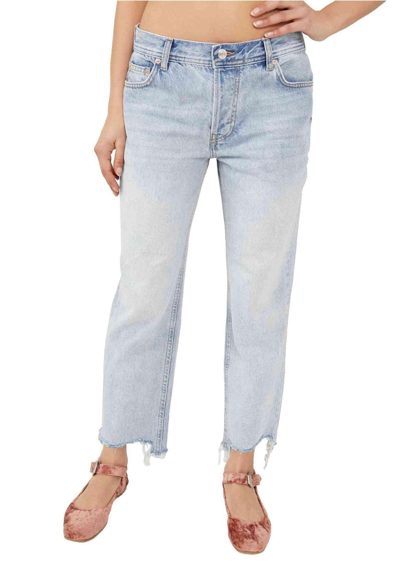 Free People, Maggie Mid-Rise Straight-Leg Jeans