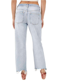 Free People - Maggie Mid-Rise Straight-Leg Crop Jeans - OutDazl