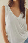 Free People - Moon Dance Tank in Cream - OutDazl