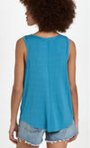 Free People - Moon Dance Tank in Turquoise - OutDazl