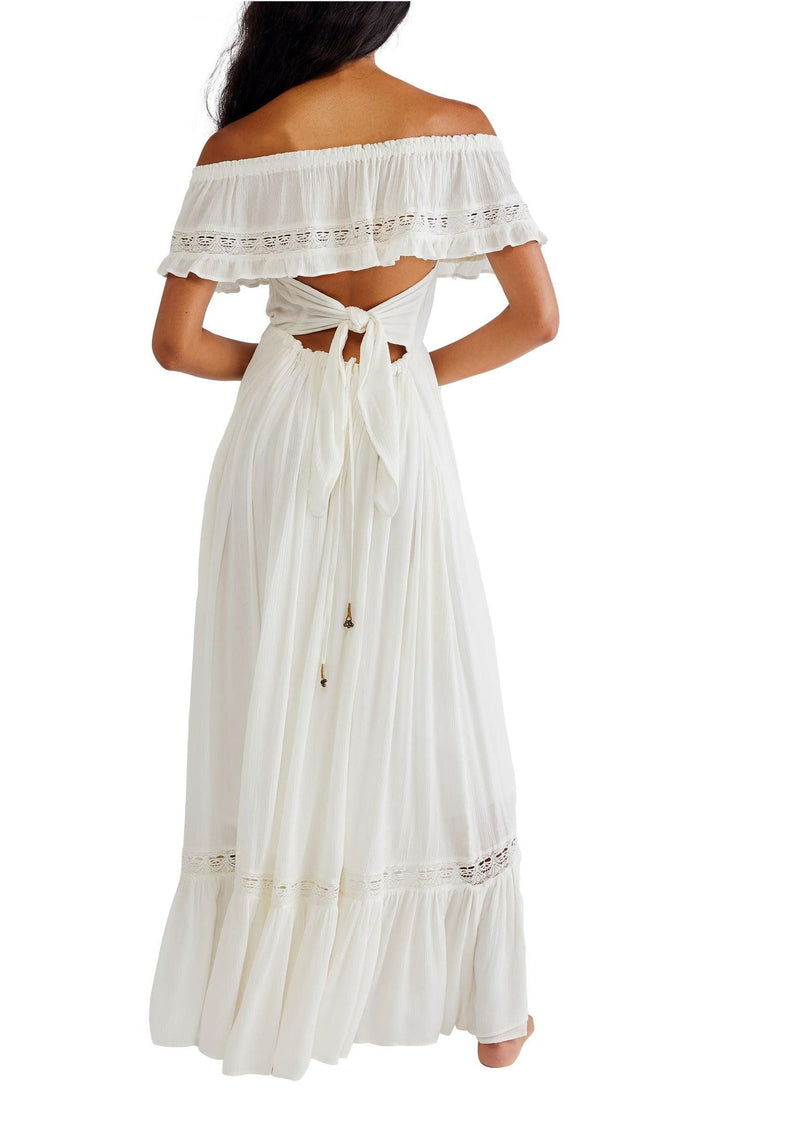 Free People - Moonlight Ocean Maxi in Ivory - OutDazl