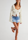 Free People - Out of Ordinary Denim Mini Skirt - OutDazl