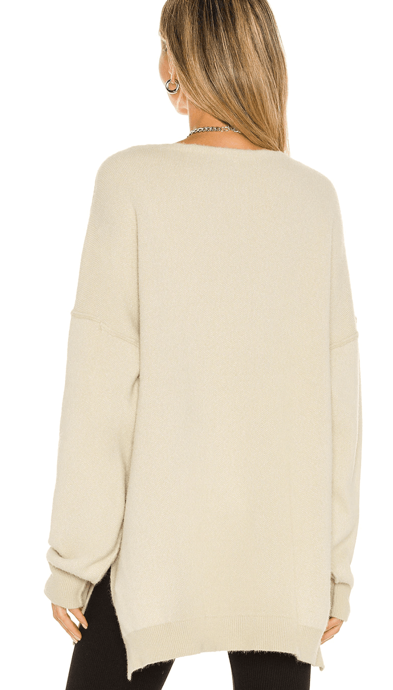 Free People - Sweater Weather Pullover in Marzipan Ivory - OutDazl