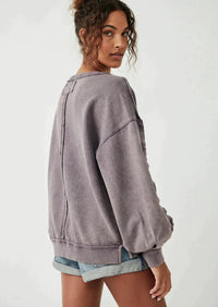 Free People - Take One Pullover in Moonscape - OutDazl