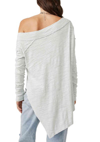 Free People - To The Right Longsleeve Top in Love Dove - OutDazl